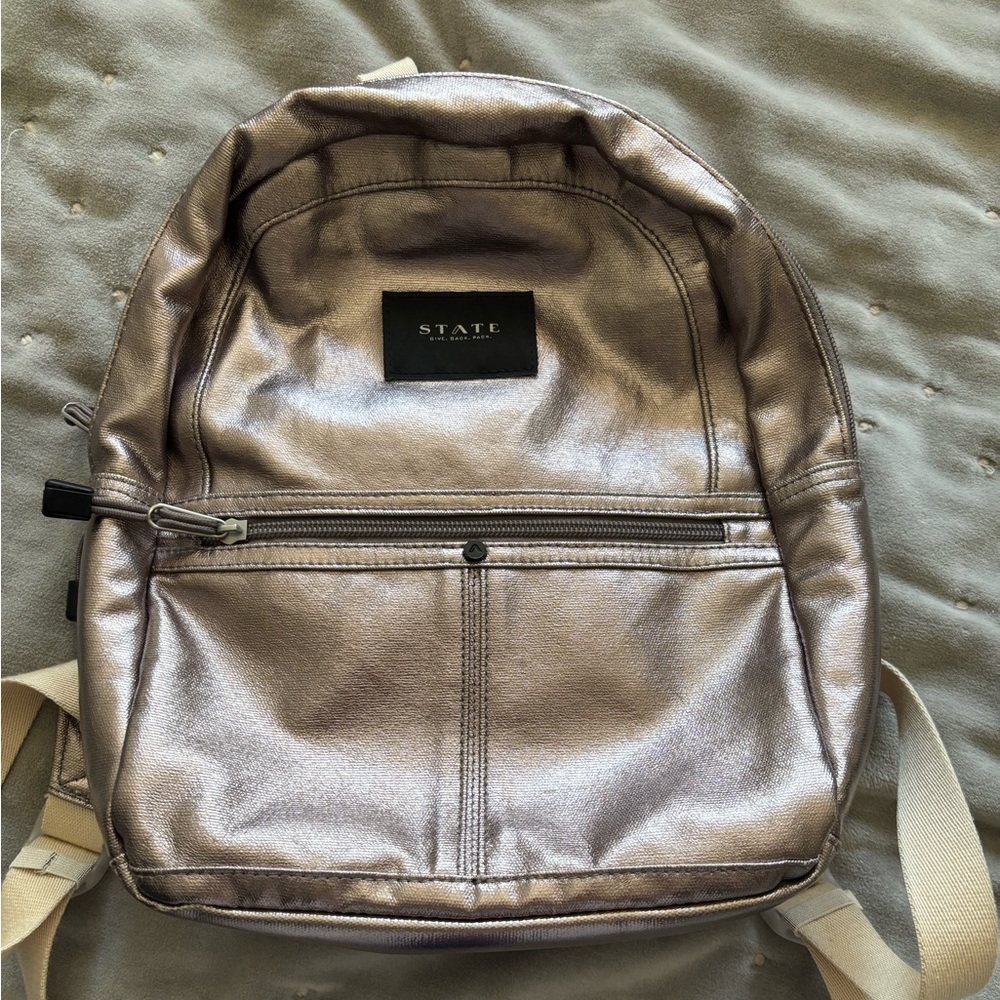 State Kane Metallic Backpack